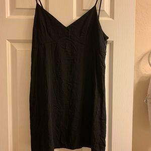 Black tank mini dress with lace back